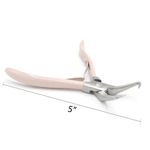 Miniatura 5 de Chocho - Herramientas profesionales de extensión de cabello, kit de cuentas de acero inoxidable, juego de alicates para cerrar y quitar cuentas