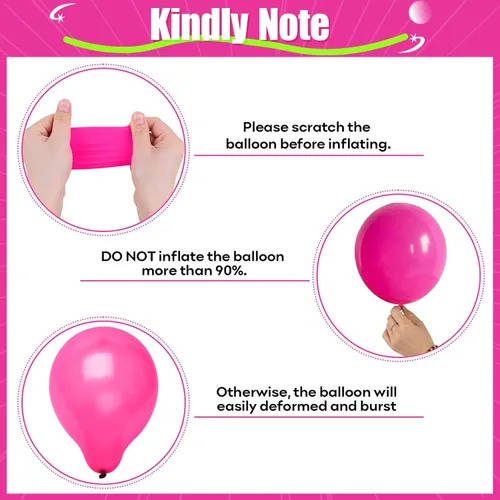 Miniatura 8 de HILAVO - Kit de globos tropicales, 60 globos hawaianos de 12", color rosa intenso, naranja, verde azulado, verde, dorado metálico, globos de látex
