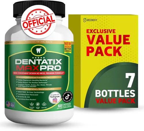 Miniatura 11 de Dentatix Max Pro para la salud de las encías y los dientes y el aliento fresco, 40 mil millones de UFC Probióticos orales avanzados para el mal