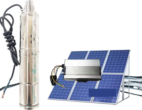 Miniatura 5 de Bomba de agua solar DC24V Bomba de tornillo sumergible de alta presión Controlador MPPT Bomba pequeña de 4 pulgadas para riego de ganado (4.5V)