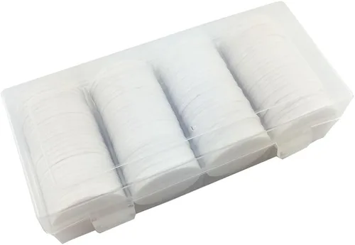 Miniatura 5 de Smartdealspro Juego de 100 fichas de póquer opacas de 1 1/2 pulgadas de plástico para contadores de aprendizaje, fichas de juego con caja de Blanco