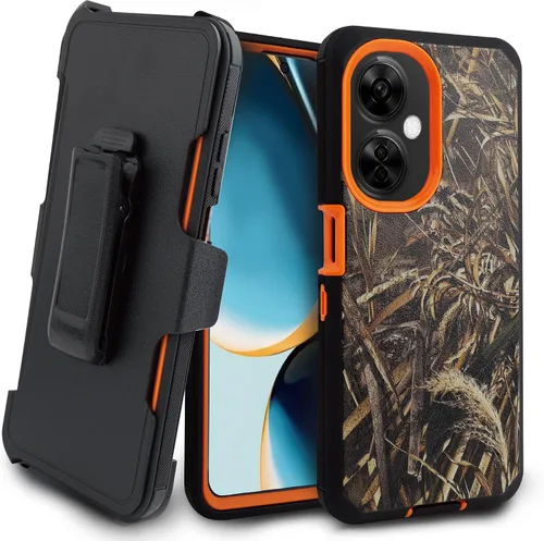 Miniatura 9 de Jackpotwireless - Funda para OnePlus Nord N30 5G, de cuerpo completo, resistente, de doble capa, a prueba de golpes, con soporte y protector de Negro