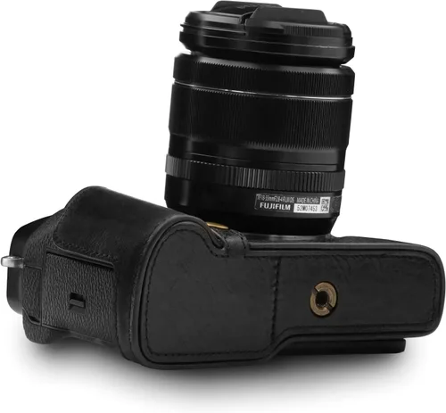 Miniatura 2 de MegaGear MG1552 X-T3 Ever Ready - Funda de piel auténtica para cámara y correa - negro (negro), compacto