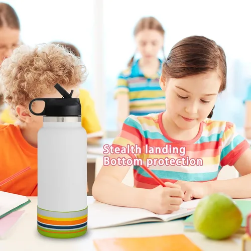 Miniatura 4 de HEYSKAY Protective Flask - Bota de silicona de 12 a 40 onzas para botella de agua Hydro Flask, y compatible con Stanley Tumbler, Yeti, Simple