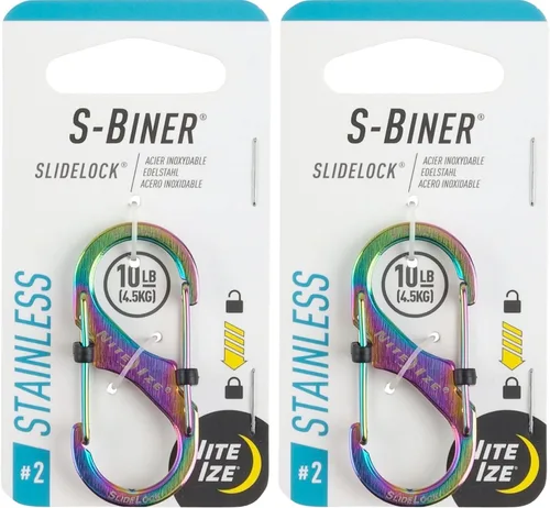 Miniatura 6 de S-Biner SlideLock Acero inoxidable, Tamaño #2, Spectrum
