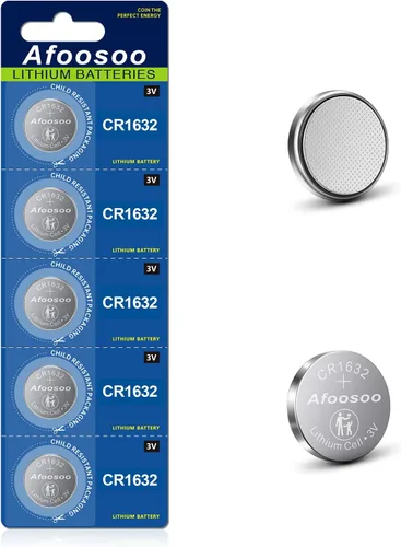 CR1632 - Batería de litio de 3 V, 5 pilas CR 1632 para Toyota Prius, llavero de automóvil, rastreador remoto de azulejos, buscador de monitoreo de