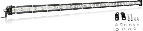 Miniatura 13 de Willpower 2 unids 5 pulgadas 15 W sola fila LED barra de luz Spot Beam Slim Off Road Luz niebla lámpara de trabajo luces de conducción para 4X4
