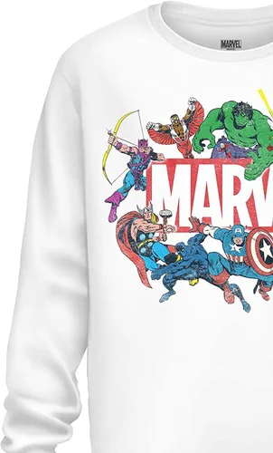 Miniatura 6 de Marvel - Camiseta de manga larga para hombre, Spiderman, Ironman, Capitán América y Hulk Tee Comics de manga larga
