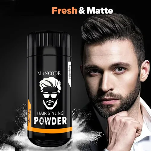 Miniatura 4 de MAN CODE Cera voluminizadora para el cabello, fijación fuerte, acabado mate, 24 horas de duración, 100% natural y seguro, polvo para peinar