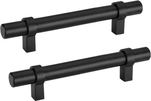 goldenwarm Paquete de 15 tiradores de gabinete de 3 pulgadas, color negro, mate, manijas de cajón de cocina, accesorios de tocador de aleación de