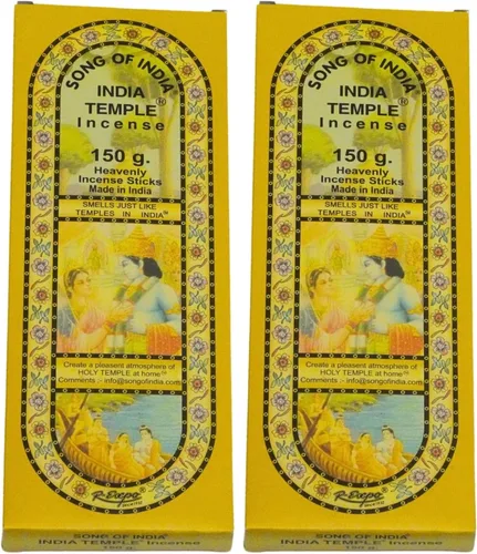 Miniatura 7 de Song of India - Varillas de incienso del templo de la India. Paquete de 120 varillas. 5.29 oz