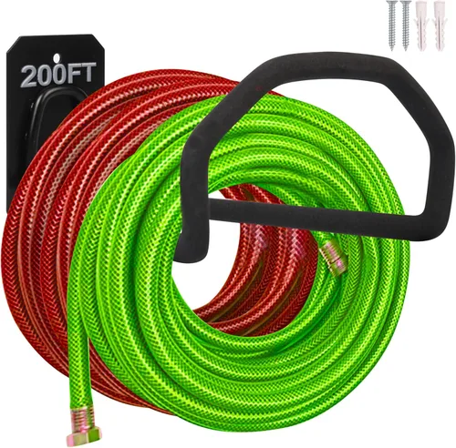 Miniatura 8 de PeoMev 2pcs Colgadores de Manguera de Servicio Pesado Montaje en Pared Soportes de Manguera de Agua para Exterior, Soporte de Manguera Resistente 2
