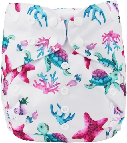 Miniatura 4 de Pañal de tela de 2 a 7 años de edad, bolsillo reutilizable lavable Junior Grande Azul