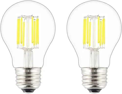 Miniatura 8 de Bombilla LED de entrada de bajo voltaje de 12 V-24 V, estilo clásico A19 (A60), 6 W 600 lm, regulable con atenuador PWM de 12 V CC, lámpara de base