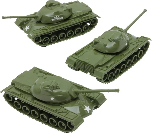 Miniatura 13 de TimMee - Tanques de juguete para hombres de plástico del ejército - Negro WW2 3pc - Hecho en Estados Unidos