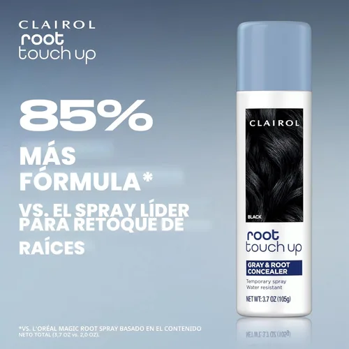 Miniatura 8 de Clairol Spray de coloración temporal para el cabello para retoque de raíces, color marrón claro, cobertura instantánea de raíces grises de aspecto