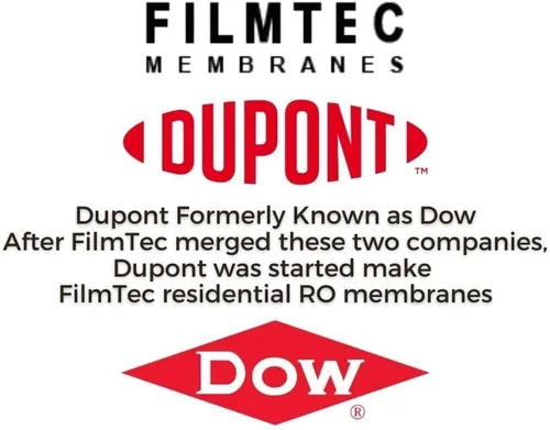 Miniatura 5 de Dow FilmTec, Membrana de rechazo TW30-1812-100HR 100 GPD TFC de alta para el sistema de ósmosis inversa (RO) de debajo del fregadero