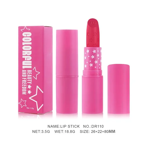 Miniatura 8 de Lápiz labial impermeable mate, pintalabios aterciopelados, cremoso de larga duración, suavizado antiadherente, colores sexys, tinte labial con cera