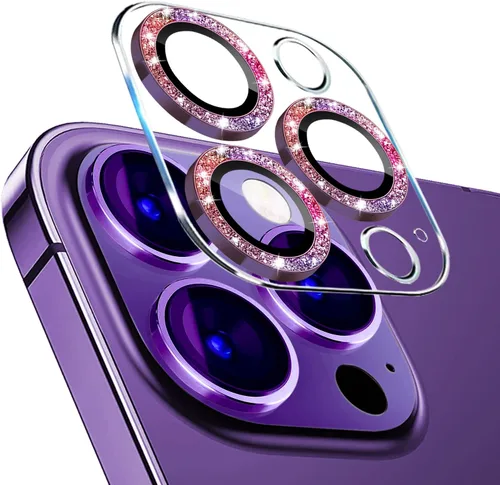 Miniatura 11 de Protector de lente de cámara de metal compatible con iPhone 13 Pro Max/iPhone 13 Pro Cubierta de cámara de metal Protector de pantalla de vidrio