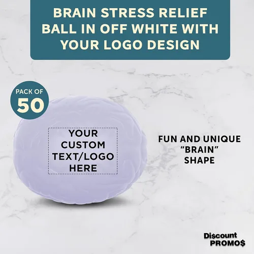 Miniatura 3 de Juego de 50 bolas para apretar el cerebro, paquete personalizado a granel, alivio del estrés, perfectas para tu escritorio, oficina o hogar