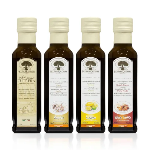 Miniatura 9 de Mercato di Bellina Juego de regalo de aceite de oliva italiano y balsámico, mini vinagre balsámico, trufa, ajo y aceite de oliva con sabor a limón