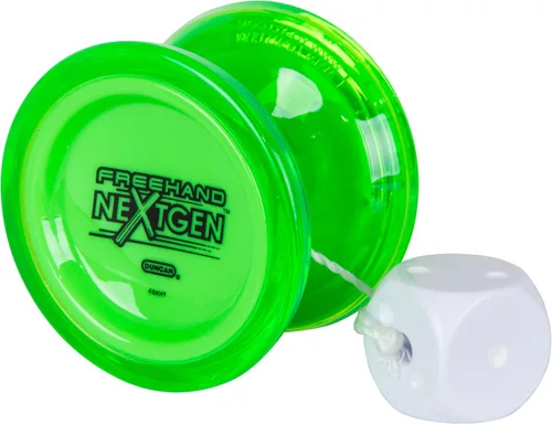 Miniatura 6 de Duncan Toys Freehand Nextgen - Yoyó verde fluorescente de nivel profesional, sin respuesta, rodamiento cóncavo, contrapeso estándar incluido