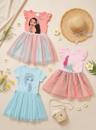 Miniatura 3 de Vestido de tul con tutú de Disney para bebés a niñas grandes, tallas desde 12 meses hasta 18-20