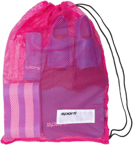 Miniatura 9 de Bolsas de Equipo de Natación Sporti, Mochila de Cordón de Malla, Bolsa de Natación para Nadadores, Mochila de Malla para la Playa Verde