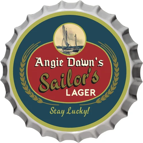 Miniatura 11 de Letrero personalizado para tapa de botella de cerveza (agujero 19), letreros de barra personalizados de metal de estaño para colgar en la pared