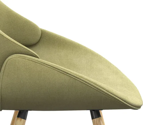 Miniatura 8 de SIMPLIHOME Malden - Sillas de comedor – Silla de cocina tapizada con marco de madera curvada y tela tejida en verde ácido, asiento de comedor