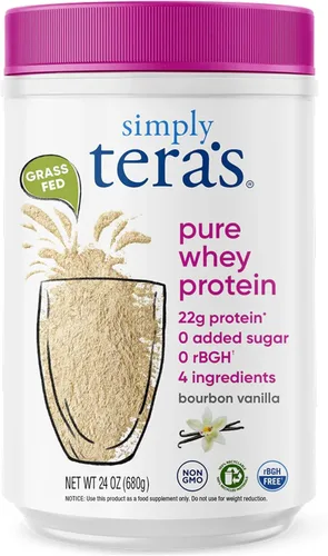Miniatura 11 de simply tera's Polvo de Proteína de Suero Puro - Polvo de Proteína Limpia de Chocolate Oscuro, Polvo de Proteína de Suero de Leche Alimentada