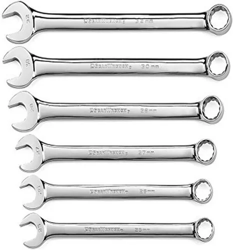 Miniatura 4 de GEARWRENCH 81902 Juego de llaves combinadas de 15 piezas de 12 puntos, patrón largo, métrico