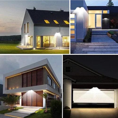 Miniatura 6 de Luces solares con sensor para exteriores, 30 LED, inalámbricas, impermeables, de seguridad, con sensor de movimiento solar, luces de pared
