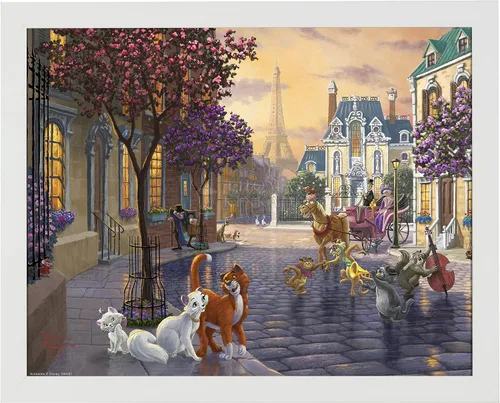 Miniatura 8 de Thomas Kinkade Estudios Disney The Aristocats - Impresión artística (11 x 14 pulgadas)