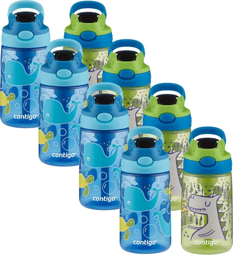 Miniatura 38 de Contigo Botella de agua con pajita para niños con tapa AUTOSPOUT de 20 onzas, arándano Azul (Arándano)