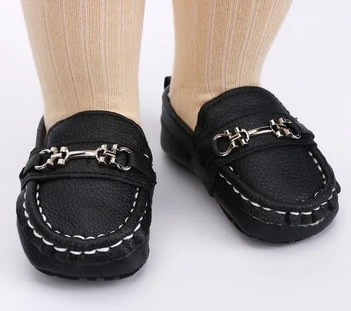 Miniatura 6 de QIETION Zapatos Oxford de piel sintética con suela suave, antideslizantes, para niños y niñas, para caminar