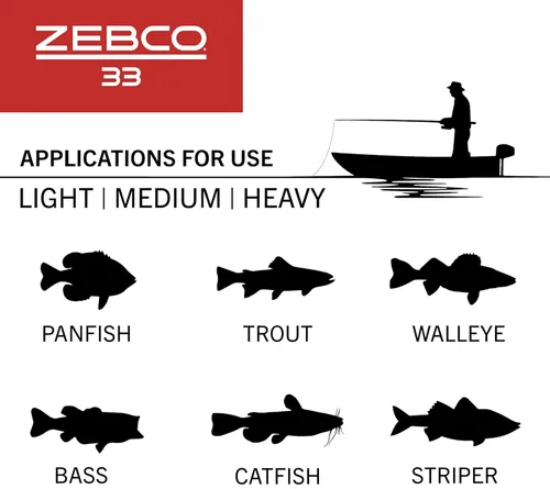 Miniatura 12 de Zebco 33 Spincast - Combo de carrete y caña de pescar de 2 piezas, caña de fibra de vidrio resistente de 5 pies y 6 pulgadas y carrete de pesca