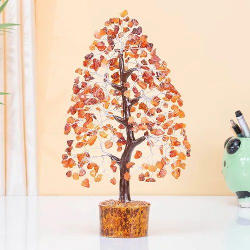 Miniatura 7 de ZAICUS Árbol de cristal de cornalina – Árbol de la vida de chakras, árbol de piedras preciosas para energía positiva, decoración de Feng Shui