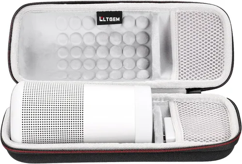 Miniatura 6 de LTGEM - Carcasa rígida de EVA para altavoz Bluetooth Bose SoundLink Revolve or Revolve (Serie II) con bolsillo de malla, color negro