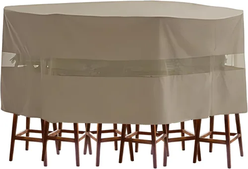 Miniatura 8 de Formosa Covers Funda prémium para mesa de comedor de patio al aire libre y hasta 6 sillas de comedor que se deslizan principalmente debajo