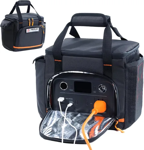 Estuche de Transporte de Viaje Compatible con Jackery Explorer 300/240/160, Estuche de Almacenamiento de Estación de Energía Portátil con Fondo