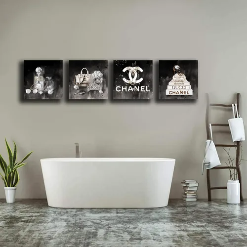 Miniatura 6 de Meetdeceny Arte de Pared de Moda para Sala de Estar - Decoración de Pared en Blanco y Negro para Habitaciones de Mujeres y Niñas - Impresiones