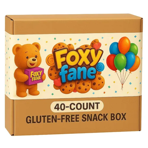 Miniatura 3 de Foxy Fane Caja de aperitivos saludables sin gluten de 40 unidades – Paquete de regalo premium para vacaciones, Navidad y Año Nuevo lleno de papas