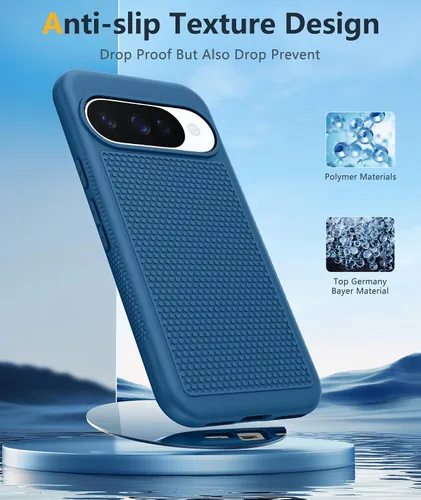 Miniatura 881 de FNTCASE Funda para iPhone 17 Pro: Fundas delgadas translúcidas de color azul claro compatibles con MagSafe, protección completa de la cámara