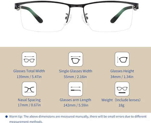 Miniatura 2 de SooGree Blue Light Blocking Multifocus Progressive Reading Glasses Bifocal Far and Near Dual Purpose for Men Reading Glasses