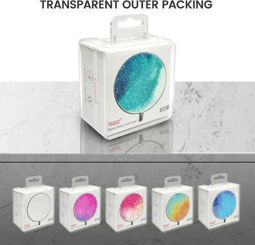 Miniatura 7 de Cargador inalámbrico de 15 W Max Bling MagSafe Charger Pad tipo C Certificado Qi iPhone 13/14/12/SE/11/X/XR, AirPods; Galaxy Note S21/S20/S10/S9