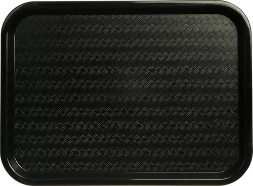 Miniatura 3 de Carlisle FoodService Products CFS CT121603 Cafe Bandeja de plástico estándar para cafetería/comida rápida, certificado NSF, libre de BPA, 16 Negro
