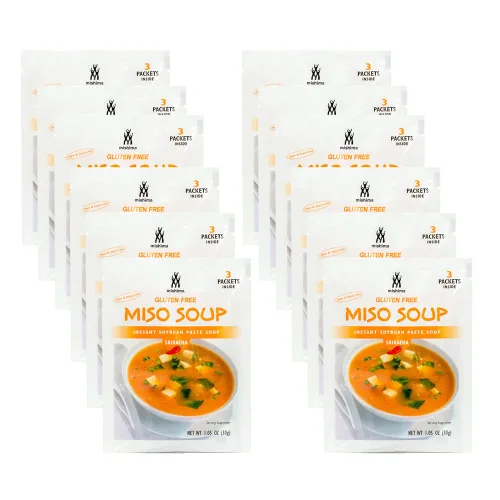 [MISHIMA] Sopa instantánea de sriracha miso picante | Auténtico sabor japonés | Preparación rápida y fácil | Sin gluten | Sin OMG (3 sobres para
