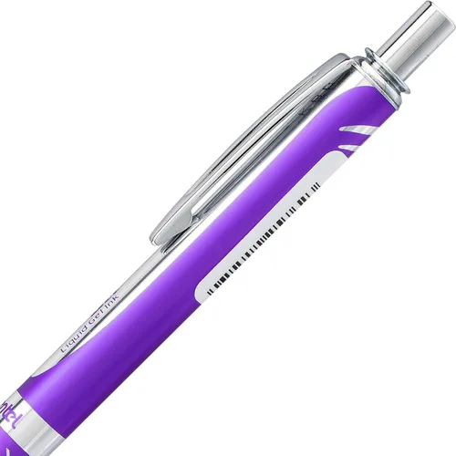 Miniatura 4 de Lapicero de gel líquido Pentel EnerGel de aleación RT premium, Violeta