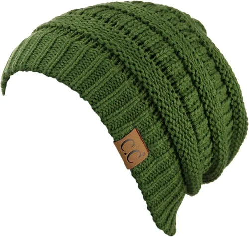 Miniatura 38 de C.C Trendy Warm Chunky Soft Stretch Cable Knit Beanie